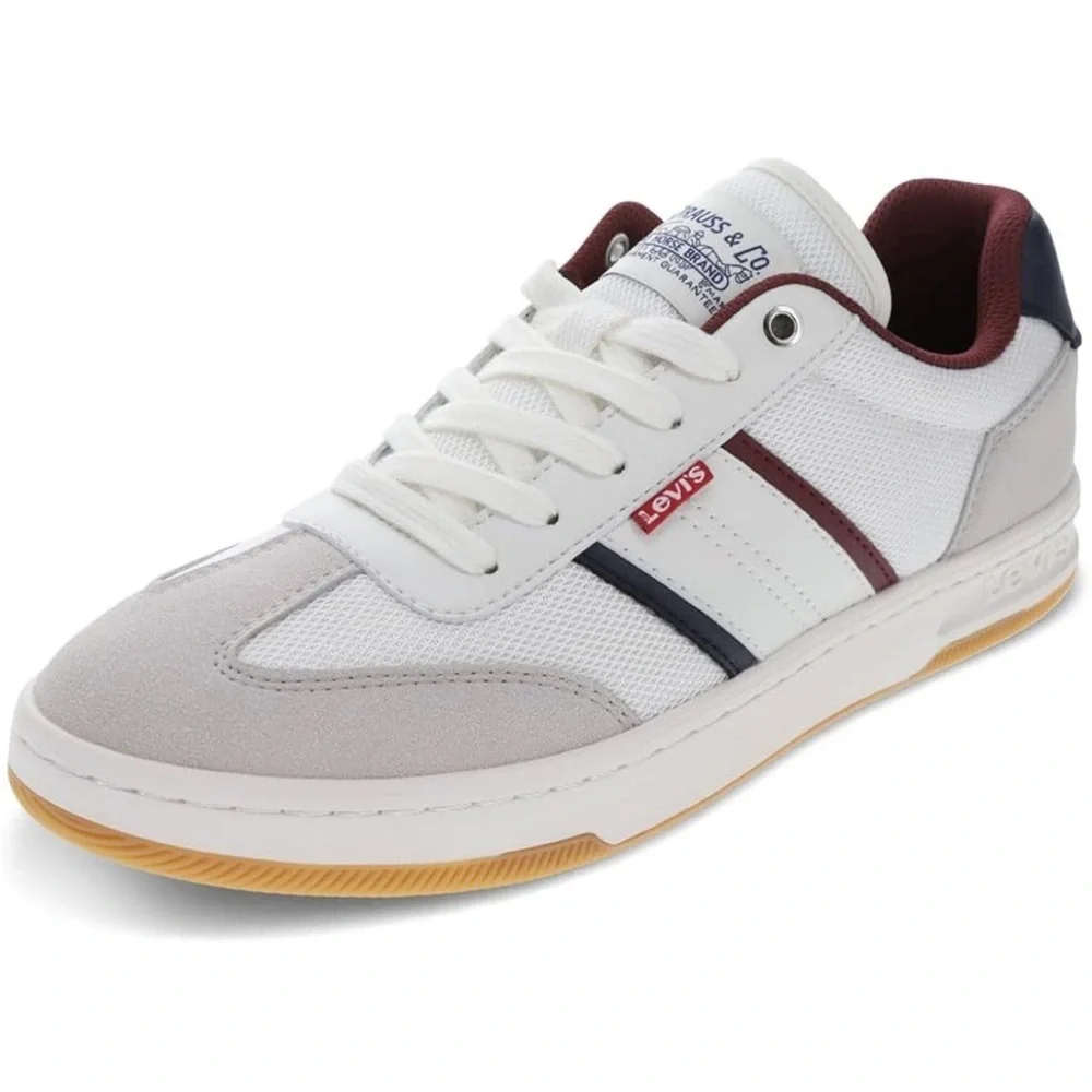 NWOT Levi's Men's Zane White and Gray Sneakers size 13